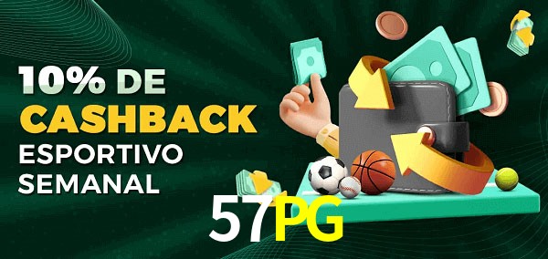 10% de bônus de cashback na 57PG